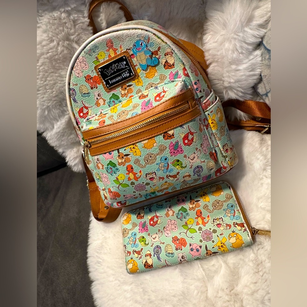 Loungefly Pokémon Backpack and Wallet